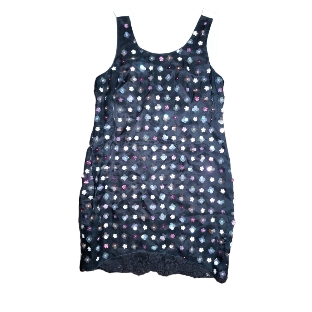 Sachin + Babi 3D Plastic Floral Mini Dress Size 8